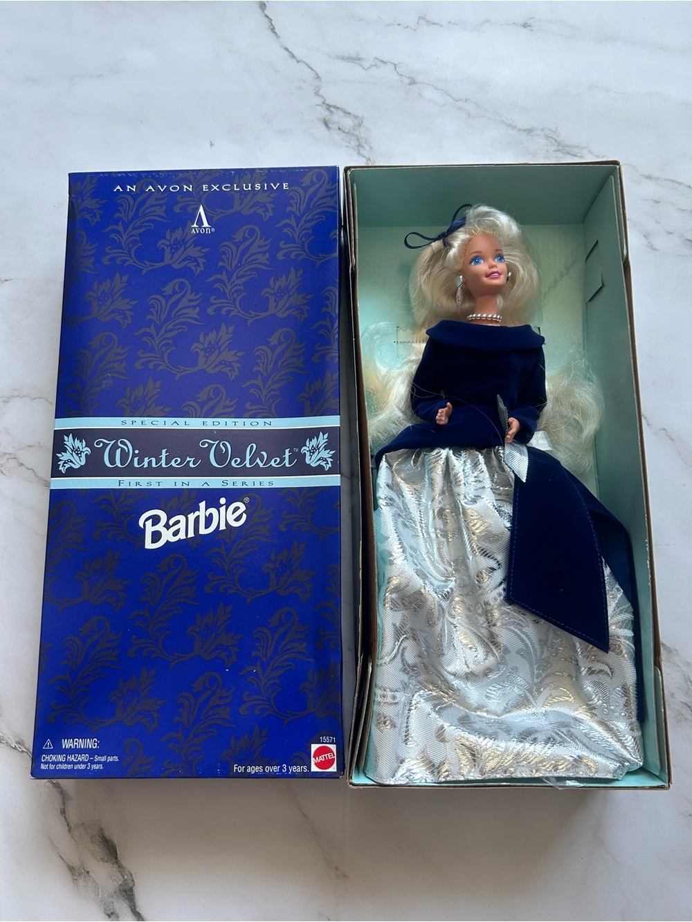 Avon Exclusive Winter Velvet Barbie Doll #15571